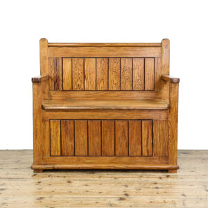 M-5735 Small Pine Settle Penderyn Antiques (1)