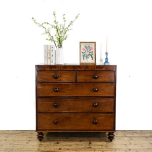 M-5757 Antique Mahogany Chest of Drawers Penderyn Antiques (1)