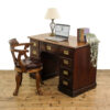 M-5704 Antique Edwardian Mahogany Pedestal Desk Penderyn Antiques (1)