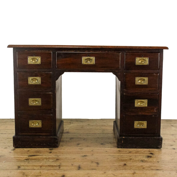 M-5704 Antique Edwardian Mahogany Pedestal Desk Penderyn Antiques (2)