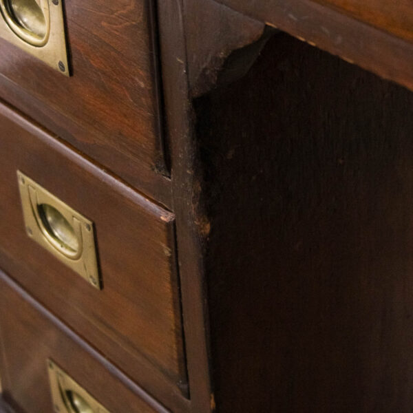 M-5704 Antique Edwardian Mahogany Pedestal Desk Penderyn Antiques (9)