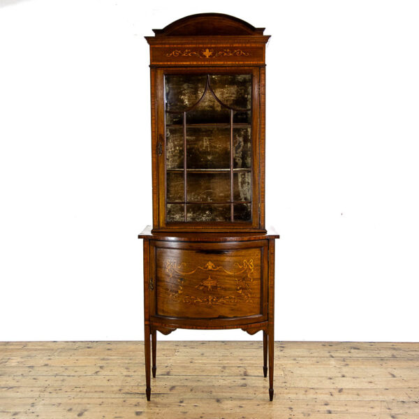 M-5716 Antique Edwardian Mahogany Display Cabinet Penderyn Antiques (2)