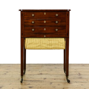 M-5717 Antique 19th Century Mahogany Sewing Side Table Penderyn Antiques (2)