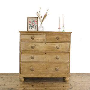 M-5726 Victorian Pine Straight Chest of Drawers Penderyn Antiques (1)