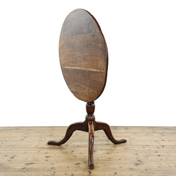 M-5732 Antique Early 19th Century Elm Tilt Top Table Penderyn Antiques (1)