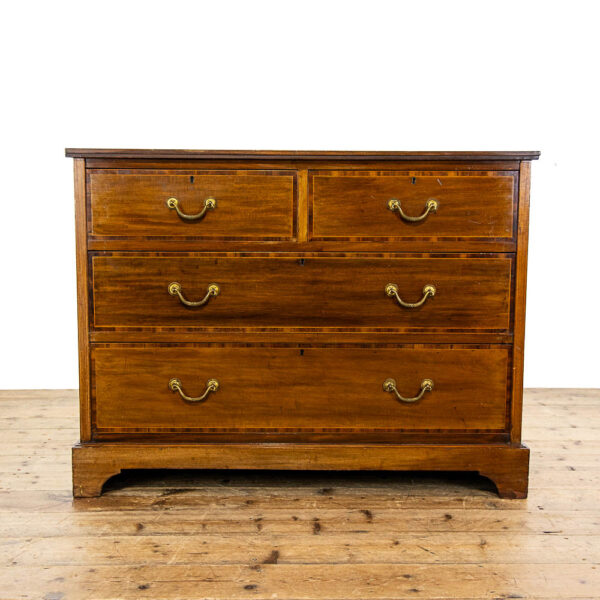 M-5744 Antique Edwardian Mahogany Chest of Drawers Penderyn Antiques (2)