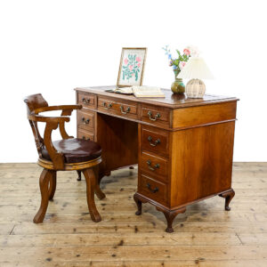 M-5752 Antique Mahogany Pedestal Desk Penderyn Antiques (1)