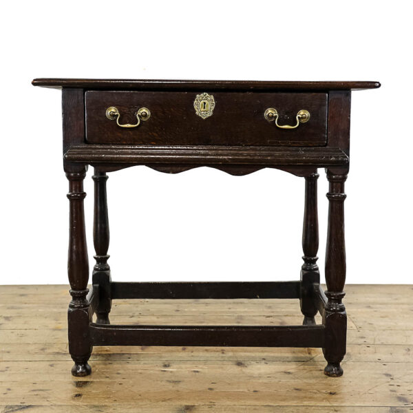 M-5761 Antique 18th Century Oak Lowboy Side Table Penderyn Antiques (2)