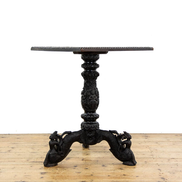 M-5765 Antique Oriental Carved Table Penderyn Antiques (1)