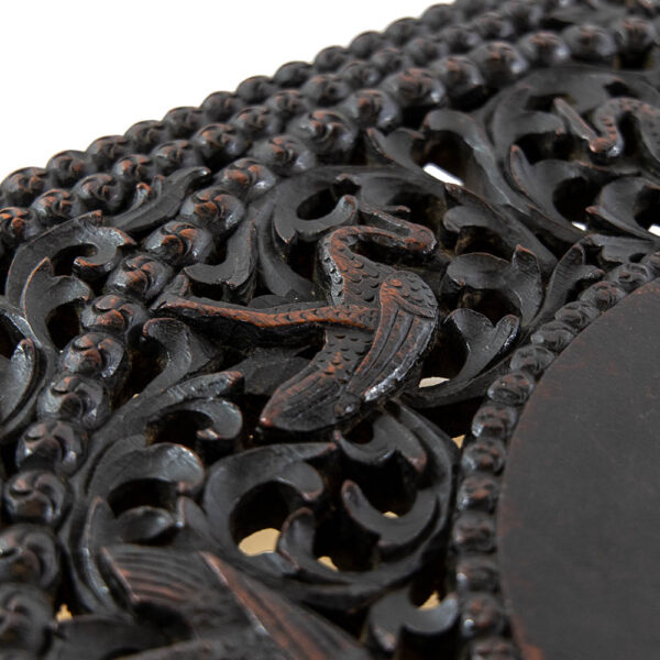 M-5765 Antique Oriental Carved Table Penderyn Antiques (10)