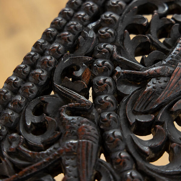 M-5765 Antique Oriental Carved Table Penderyn Antiques (12)