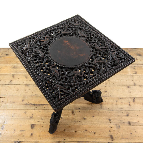M-5765 Antique Oriental Carved Table Penderyn Antiques (9)