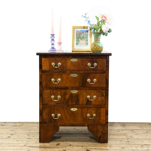 M-S022 Antique 1920s Walnut Chest of Drawers Penderyn Antiques (1)