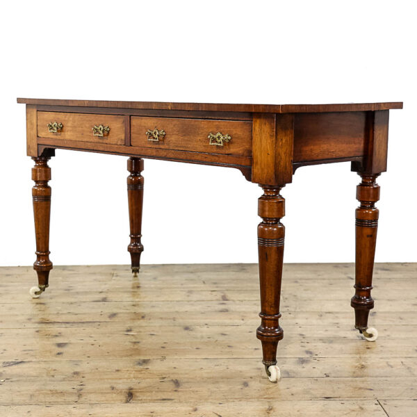 M-S024 Antique Late Victorian Mahogany Library Desk Penderyn Antiques (1)