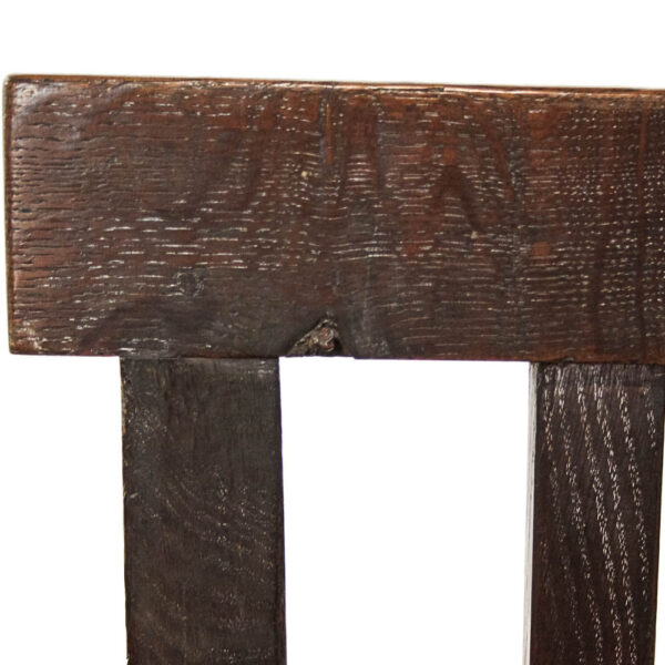 M-5701 Antique 18th Century Oak Country Commode Armchair Penderyn Antiques (10)