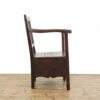 M-5701 Antique 18th Century Oak Country Commode Armchair Penderyn Antiques (4)