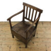 M-5701 Antique 18th Century Oak Country Commode Armchair Penderyn Antiques (7)
