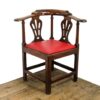 M-5775 Antique 18th Century Mahogany Corner Armchair Penderyn Antiques (1)