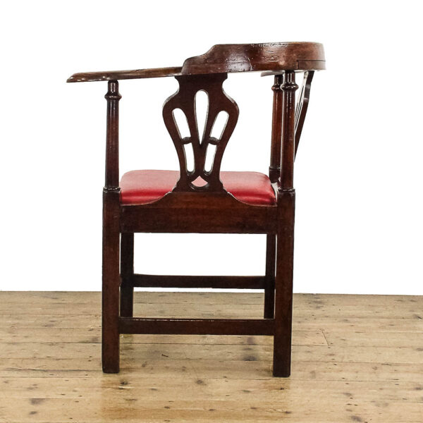 M-5775 Antique 18th Century Mahogany Corner Armchair Penderyn Antiques (3)