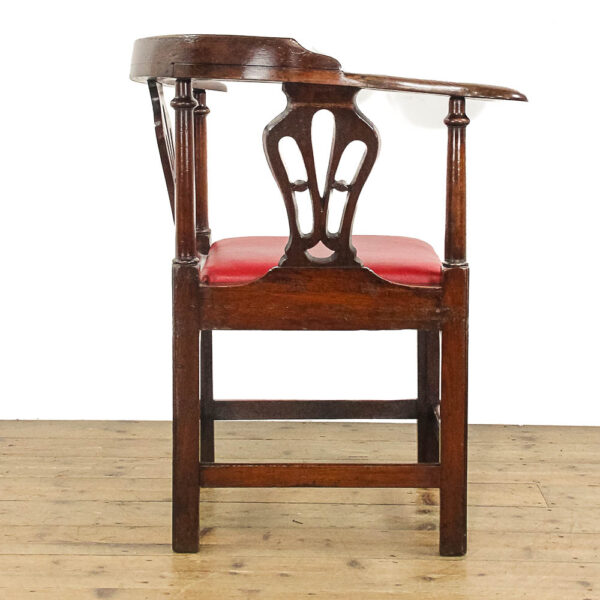 M-5775 Antique 18th Century Mahogany Corner Armchair Penderyn Antiques (4)