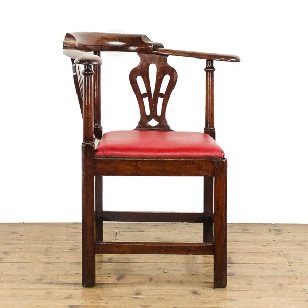 M-5775 Antique 18th Century Mahogany Corner Armchair Penderyn Antiques (5)