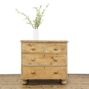 M-5791 Antique Victorian Pine Chest of Drawers Penderyn Antiques (1)