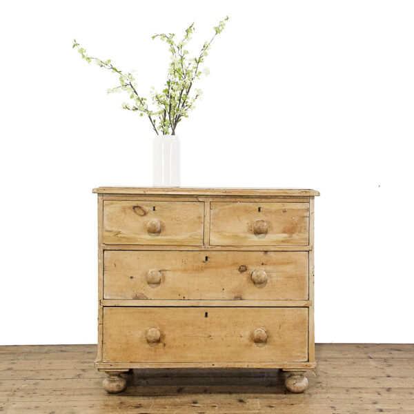 M-5791 Antique Victorian Pine Chest of Drawers Penderyn Antiques (1)