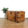 M-5795 Large 19th Century Pine Domed Chest Penderyn Antiques (1)