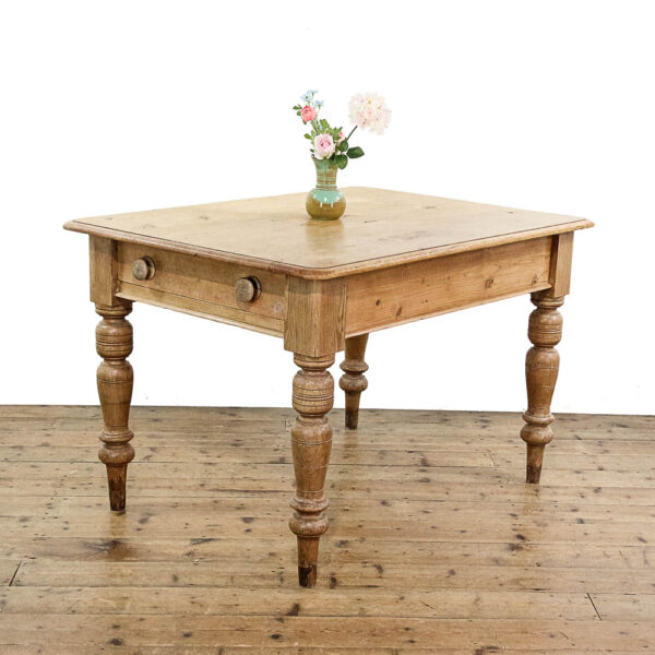 M-5814 Antique Victorian Pine Kitchen Table Penderyn Antiques (1)