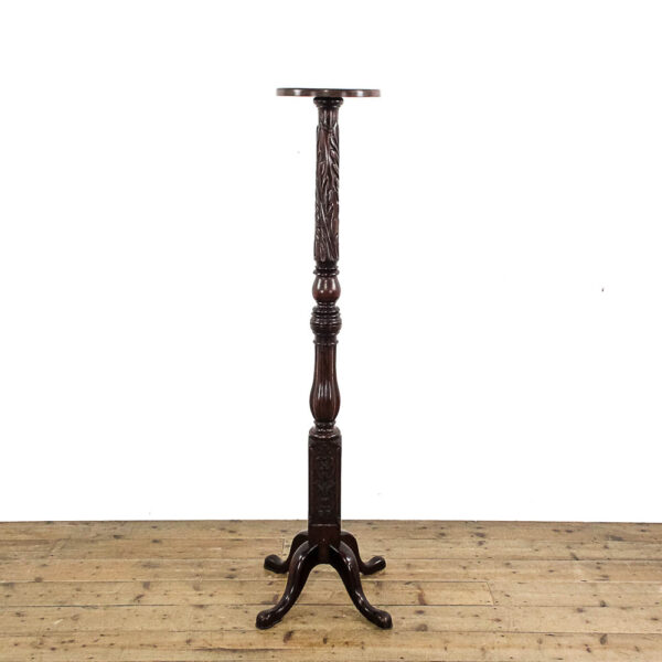 M-5826 Antique Carved Mahogany Torchere Penderyn Antiques (3)
