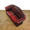 M-5830 Vintage Two Seater Oxblood Leather Chesterfield Sofa Penderyn Antiques (6)