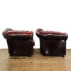 M-5831 Pair of Vintage Oxblood Chesterfield Armchairs Penderyn Antiques (4)