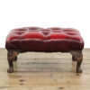 M-5832 Vintage Oxblood Leather Chesterfield Footstool Penderyn Antiques (2)