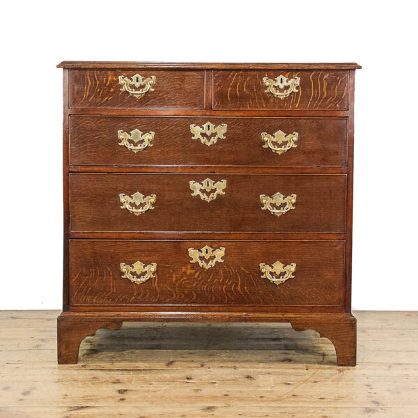 M-5840 Antique Oak Chest of Drawers Penderyn Antiques (1)