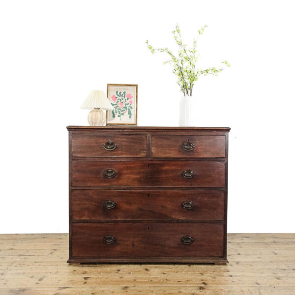 M-5759 Antique Regency Mahogany Chest of Drawers Penderyn Antiques (1)