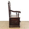 M-5787 Antique Victorian Carved Oak Settle Penderyn Antiques (3)