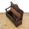 M-5787 Antique Victorian Carved Oak Settle Penderyn Antiques (6)