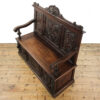 M-5787 Antique Victorian Carved Oak Settle Penderyn Antiques (7)