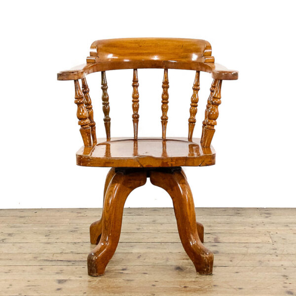 M-5834 Antique Early 20th Century Captain's Chair Penderyn Antiques (2)
