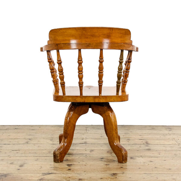 M-5834 Antique Early 20th Century Captain's Chair Penderyn Antiques (4)