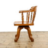 M-5834 Antique Early 20th Century Captain's Chair Penderyn Antiques (5)