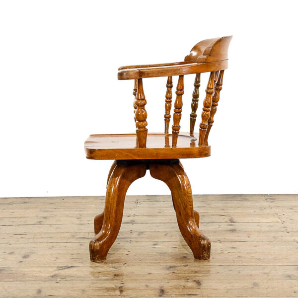 M-5834 Antique Early 20th Century Captain's Chair Penderyn Antiques (5)