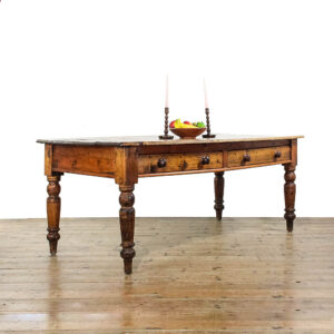 M-5838 Antique Victorian Pine Table with Drawers Penderyn Antiques (1)
