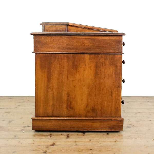 M-5849 Antique Victorian Oak Pedestal Desk Penderyn Antiques (2)