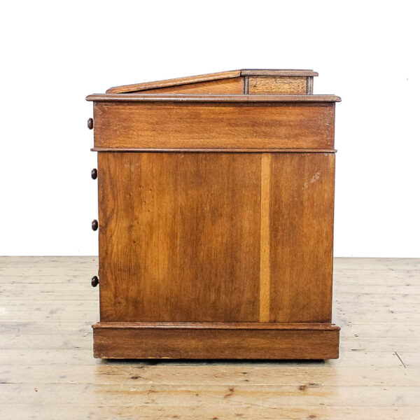 M-5849 Antique Victorian Oak Pedestal Desk Penderyn Antiques (4)