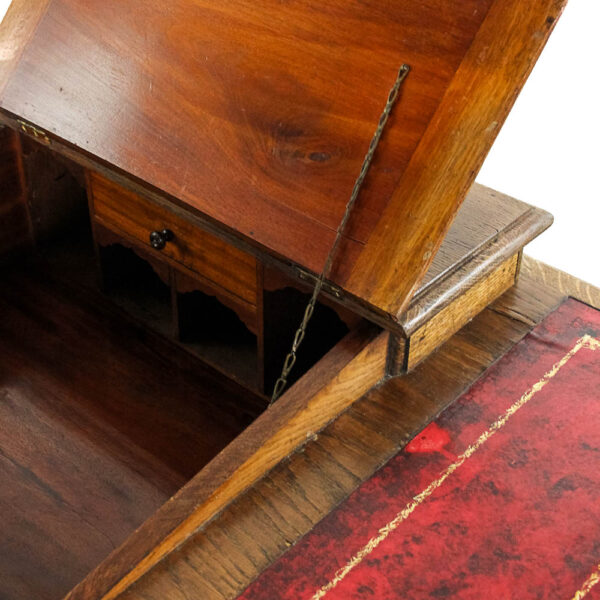 M-5849 Antique Victorian Oak Pedestal Desk Penderyn Antiques (6)