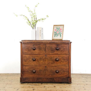 M-5859 Antique Mahogany Chest of Drawers Penderyn Antiques (1)