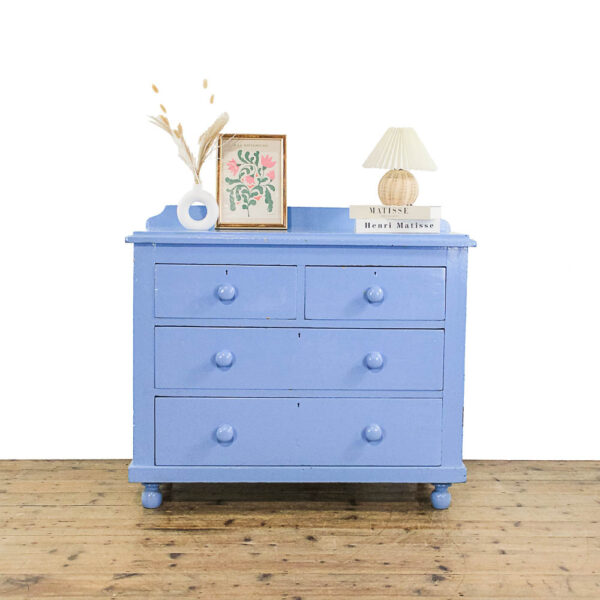 M-5871 Antique Victorian Painted Pine Chest of Drawers Penderyn Antiques (2)