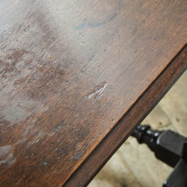 M-5878 Antique 18th Century Oak Lowboy Side Table Penderyn Antiques (10)