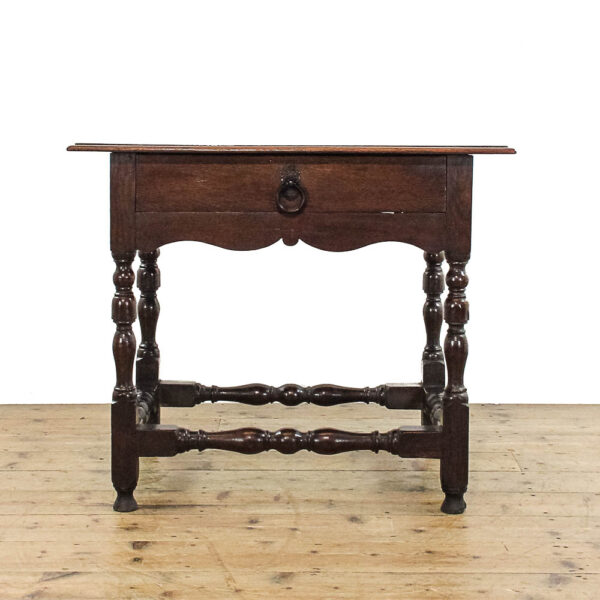 M-5878 Antique 18th Century Oak Lowboy Side Table Penderyn Antiques (2)